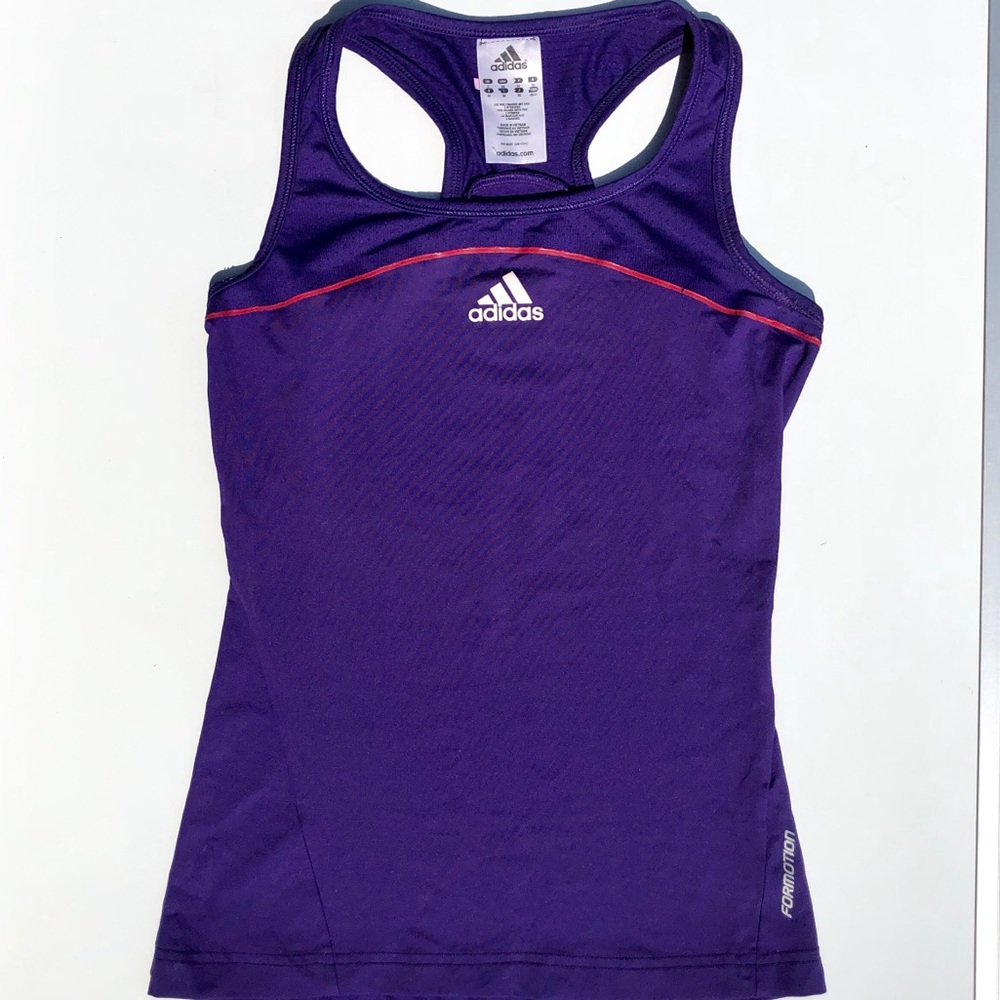 ADIDAS CLIMA COOL FORMATION PURPLE WORKOUT TOP